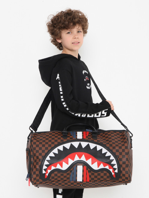 Дорожная сумка с узором Sprayground - МодельВерхНиз