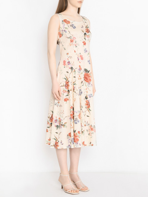 Платье-миди с цветочным узором Weekend Max Mara - МодельВерхНиз