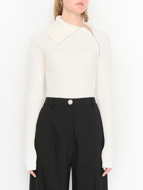Джемпер из шерсти на молнии Sportmax - МодельВерхНиз