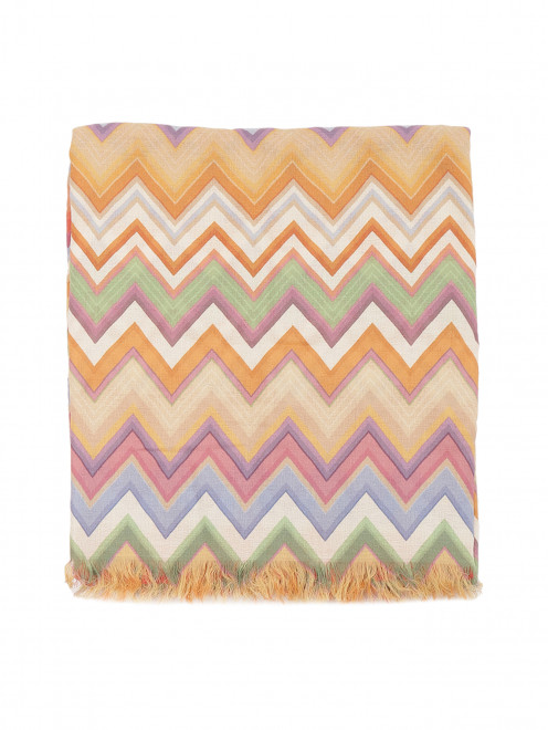 Плед из тонкой шерсти с узором Missoni - Обтравка1