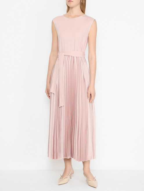 Платье-миди с юбкой гофрэ Weekend Max Mara - МодельВерхНиз