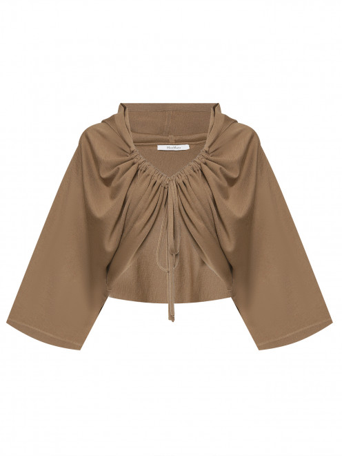 Кардиган из шерсти с капюшоном Max Mara - Общий вид