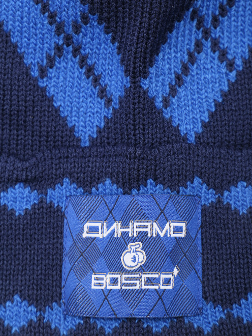 Вязаная шапка с узором BOSCO - Деталь