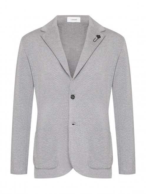 Трикотажный пиджак из шерсти LARDINI - Общий вид