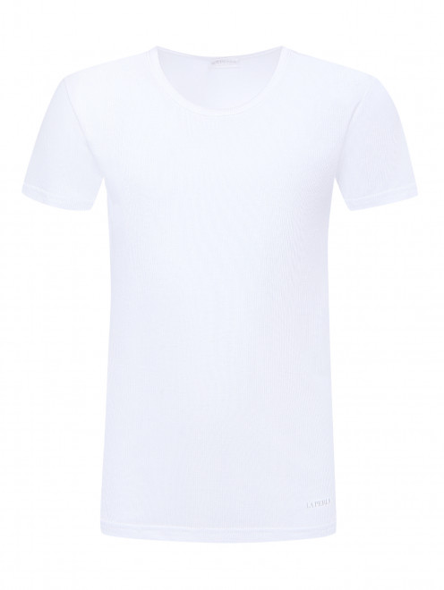 Однотонная футболка из модала La Perla - Общий вид