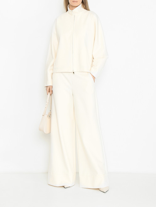 Брюки однотонные широкого фасона Max Mara - МодельОбщийВид