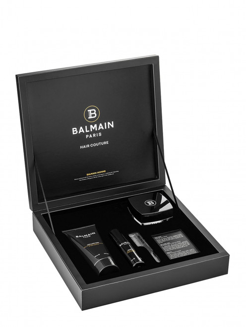 Набор Hair Couture: масло для бороды, шампунь, скраб для головы, расческа BALMAIN - Общий вид