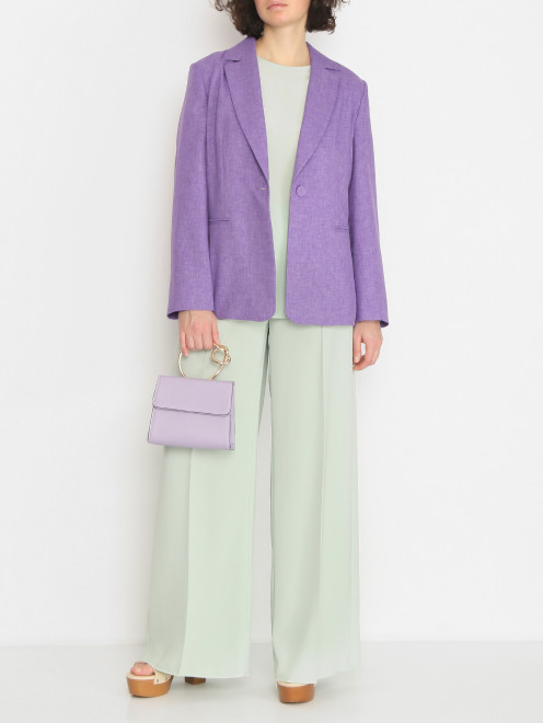 Блуза из шелка с длинными рукавами Marina Rinaldi - МодельОбщийВид
