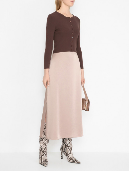 Укороченный кардиган на пуговицах Weekend Max Mara - МодельОбщийВид