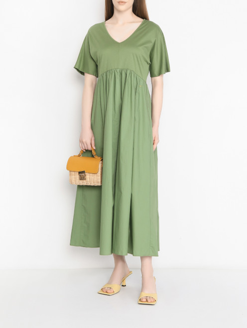 Платье из хлопка с карманами Weekend Max Mara - МодельОбщийВид