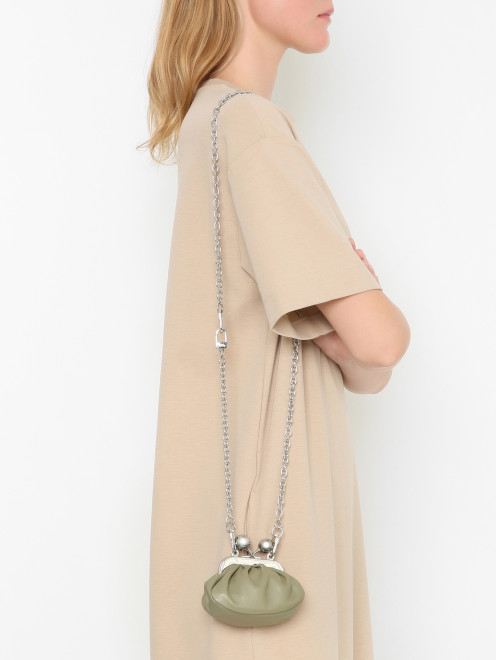 Сумка мини из кожи Weekend Max Mara - МодельВерхНиз