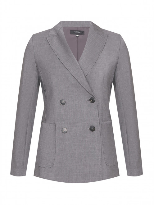 Двубортный жакет из шерсти Weekend Max Mara - Общий вид