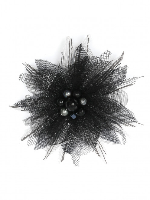 Брошь из текстиля с кристаллами  Anna Slavutina - Общий вид