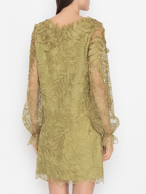 Платье свободного кроя с вышивкой Alberta Ferretti - МодельВерхНиз1