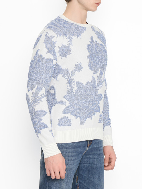 Джемпер из хлопка с узором Etro - МодельВерхНиз