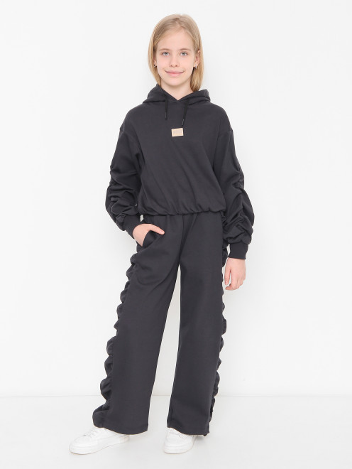 Брюки из хлопка на резинке MSGM - МодельОбщийВид