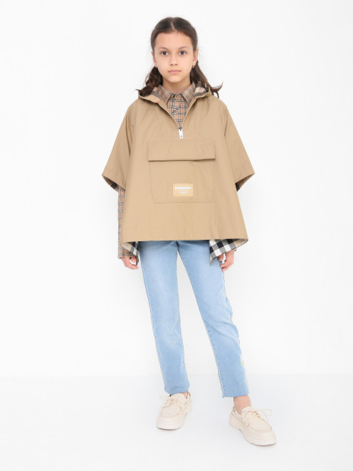 Куртка-пончо с карманом Burberry - МодельОбщийВид
