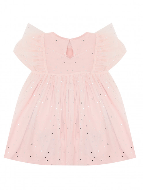 Платье из сетки с блеском Stella McCartney kids - Обтравка1