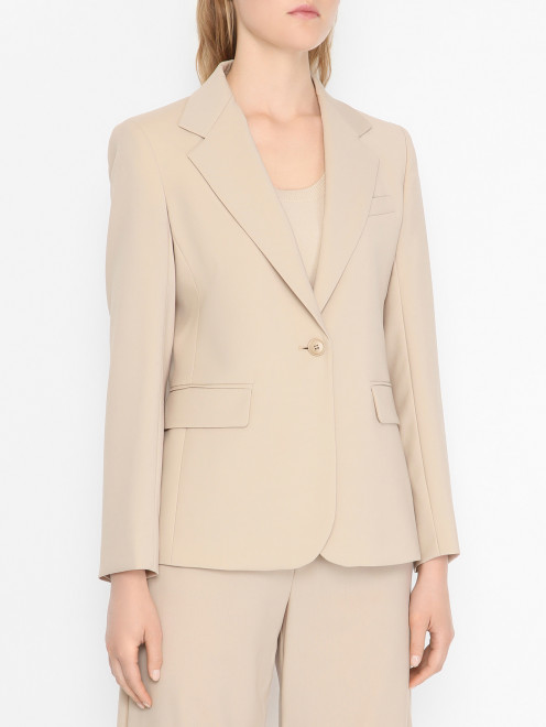 Однобортный жакет из шерсти Weekend Max Mara - МодельВерхНиз