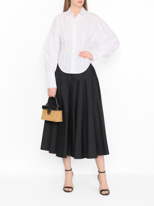 Приталенная блузка из хлопка Sportmax - МодельОбщийВид