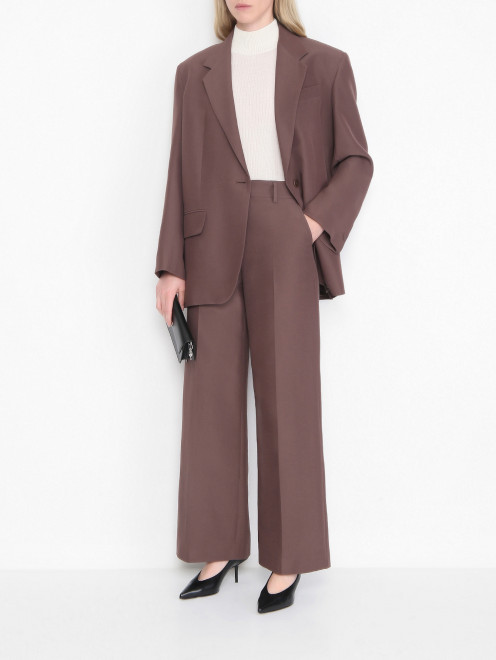 Брюки прямого кроя со стрелками Weekend Max Mara - МодельОбщийВид