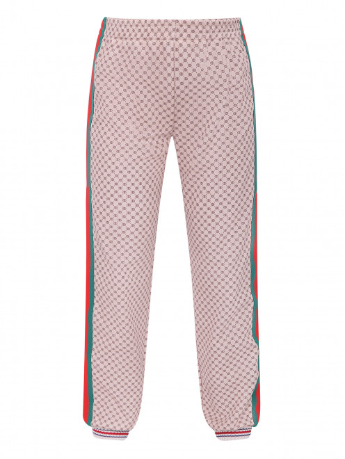 Трикотажные брюки с лампасами Gucci - Общий вид