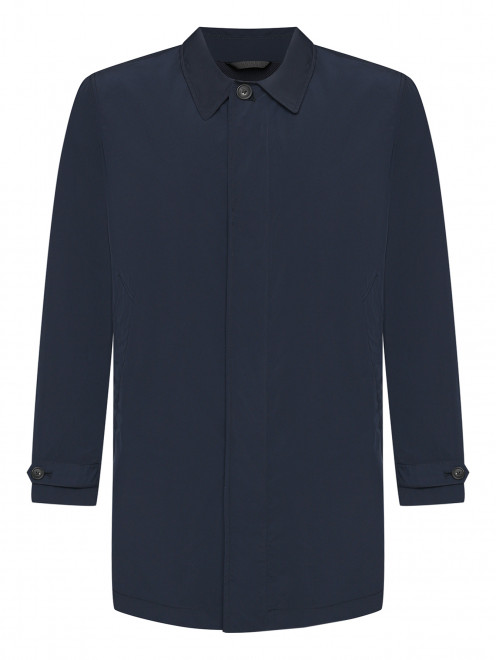 Плащ на пуговицах с карманами Woolrich - Общий вид