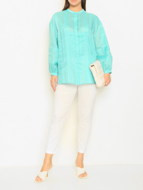 Блуза с рукавами 3/4 из рами Marina Rinaldi - МодельОбщийВид
