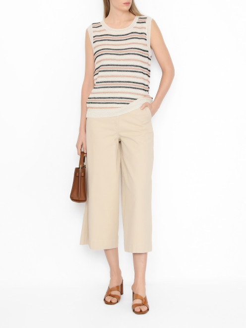 Укороченные джинсы из хлопка Weekend Max Mara - МодельОбщийВид