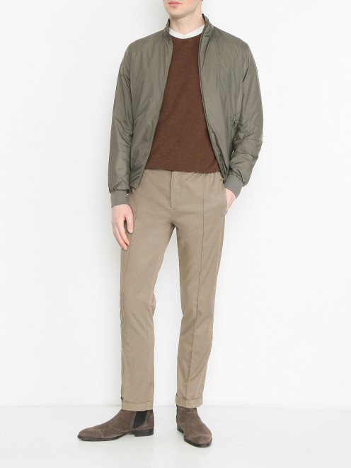 Базовые брюки на резинке Doriani Cashmere - МодельОбщийВид