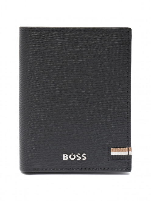 Кошелек из кожи с логотипом Hugo Boss - Общий вид