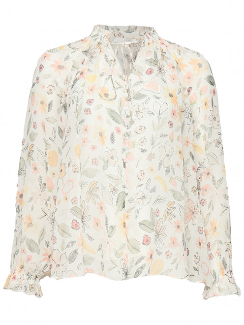 Блуза из шелка с узором Ellassay - Общий вид