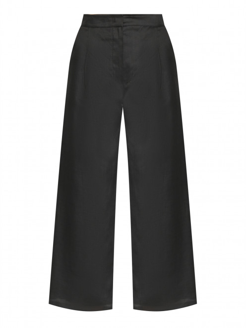 Брюки с защипами из рами Max Mara - Общий вид