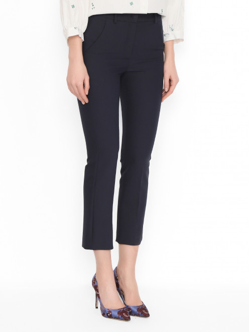 Прямые брюки с карманами Weekend Max Mara - МодельВерхНиз