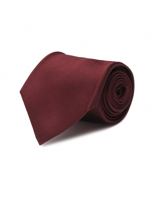 Однотонный галстук из шелка Isaia - Общий вид