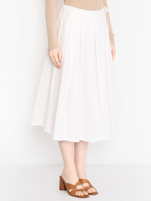 Юбка-миди из хлопка Weekend Max Mara - МодельВерхНиз