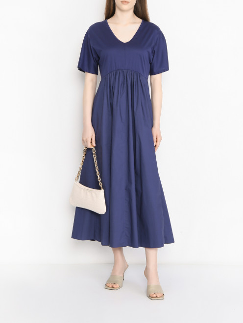 Платье-миди из хлопка с карманами Weekend Max Mara - МодельОбщийВид