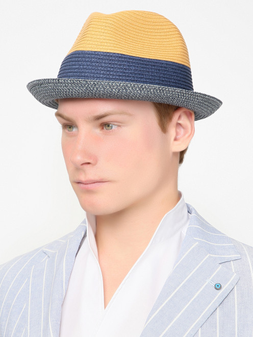 Соломенная шляпа с узкими полями Stetson - МодельОбщийВид