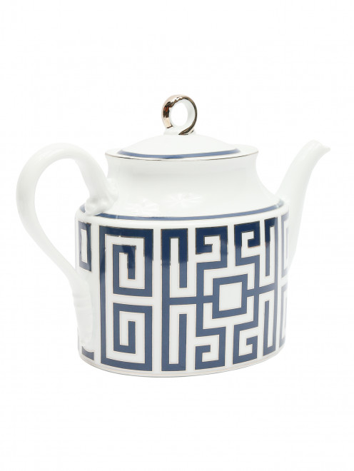 Фарфоровый чайник с узором 15 x 15 Ginori 1735 - Обтравка1