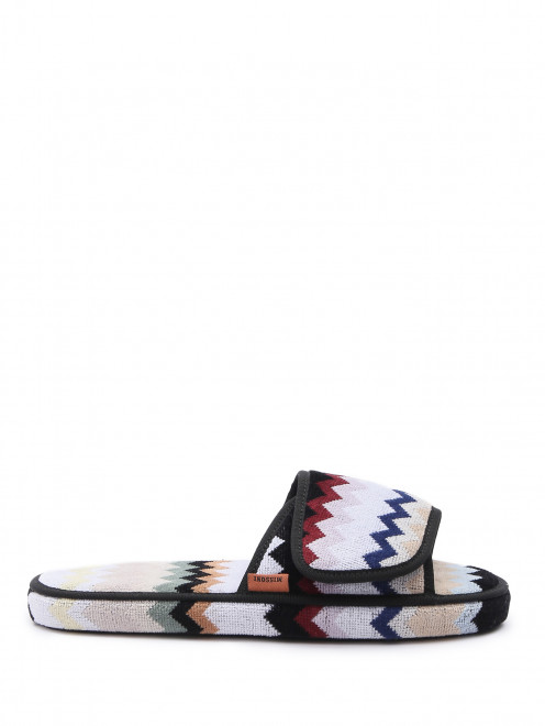 Тапочки из хлопка с узором Missoni - Обтравка1