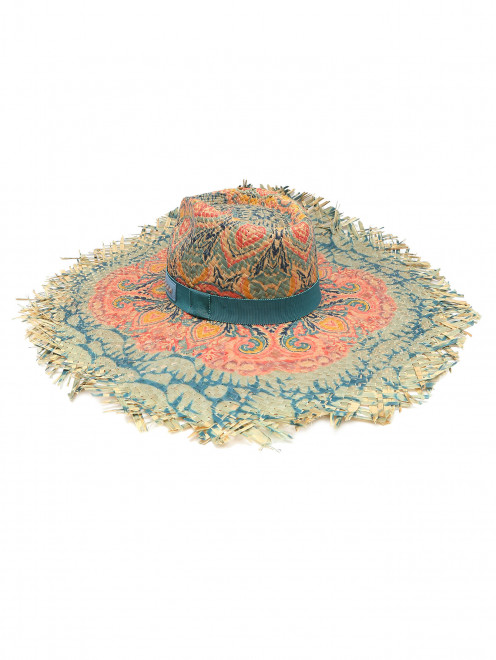 Шляпа с широкими полями с узором Etro - Общий вид