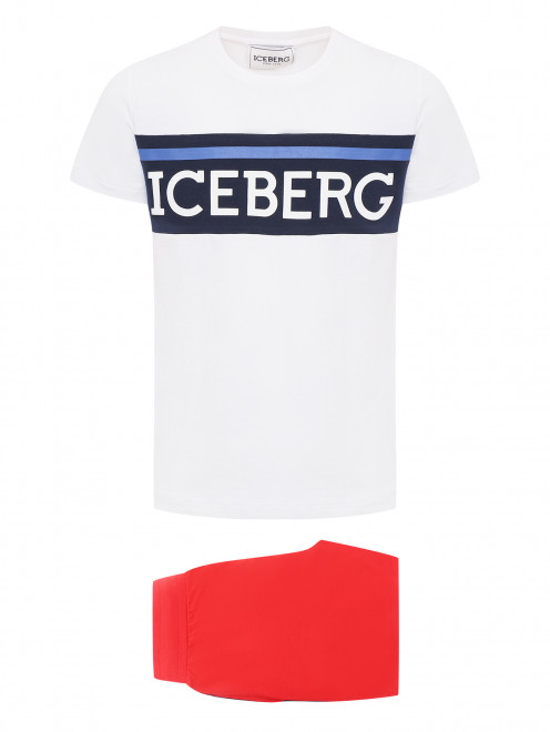 Костюм из хлопка с шортами Iceberg - Общий вид