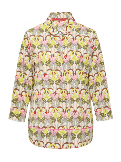 Блуза с цветочным узором Marina Rinaldi - Общий вид