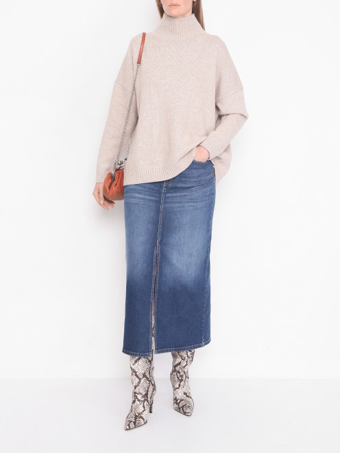 Свитер из шерсти свободного кроя Weekend Max Mara - МодельОбщийВид