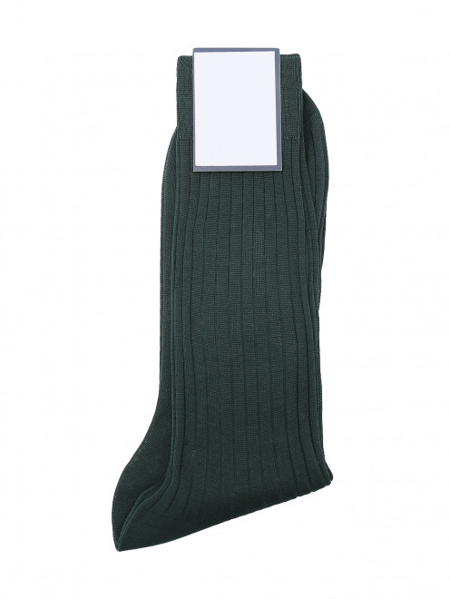 Носки из хлопка в крупный рубчик Bresciani - Общий вид