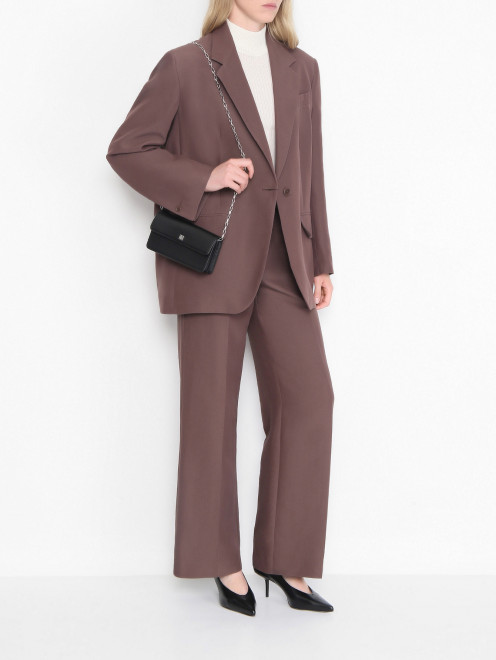Сумка из кожи на цепочке Max Mara - МодельОбщийВид