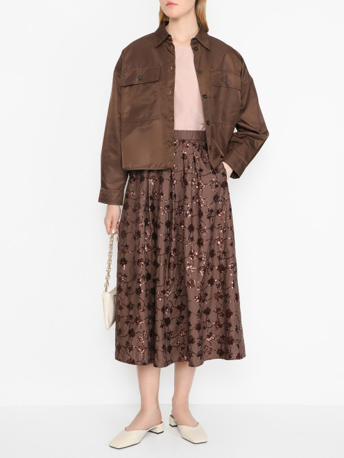 Укороченная ветровка с карманами Weekend Max Mara - МодельОбщийВид