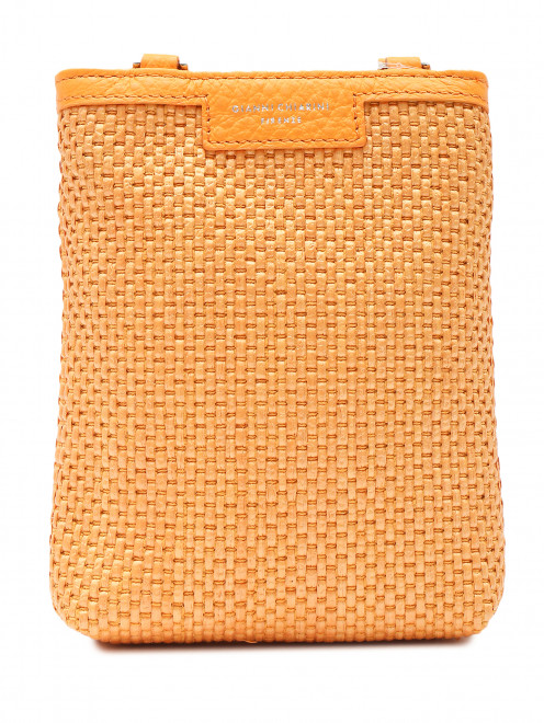 Плетеная сумка на коротких ручках и длинном ремне Gianni Chiarini - Общий вид
