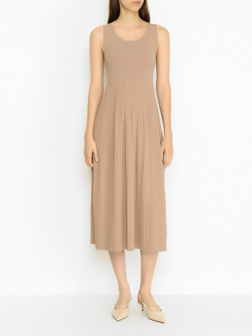 Трикотажное платье из смесовой вискозы Weekend Max Mara - МодельВерхНиз