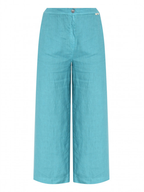 Однотонные брюки из льна Marina Rinaldi - Общий вид